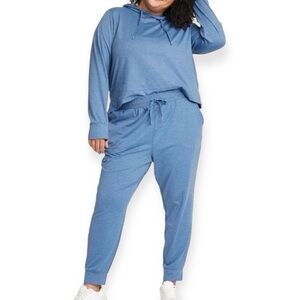 NWT~ All in Motion Women’s  Heathered Blue‎ Soft Stretch  Mid Rise XXL​